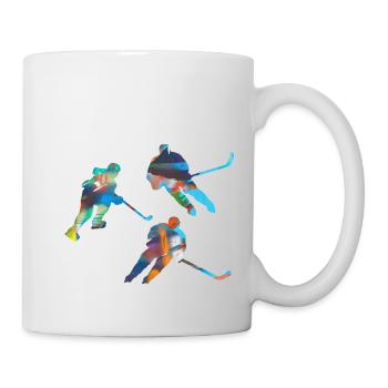 Eiskockey, Hockey, Graffi, bunt - Mug - white - Right
