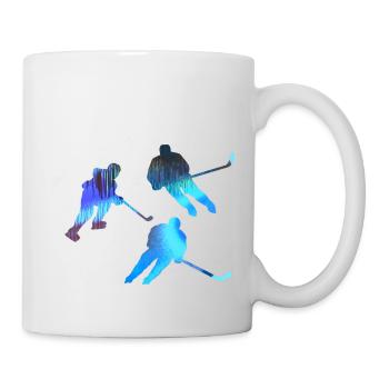 Eiskockey, Hockey, Graffi, bunt - Mug - white - Right