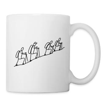 Bergwanderer - Tasse - Weiß - Rechts