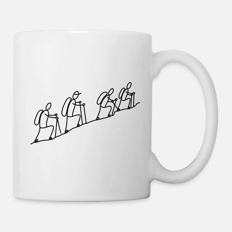 Randonneurs en montagne - Mug blanc - blanc