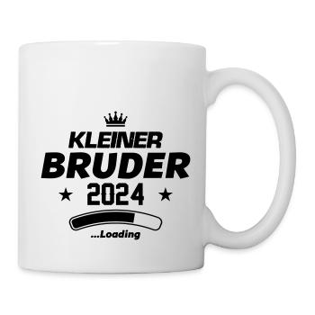 kleiner bruder 2024 loading - Tasse - Weiß - Rechts