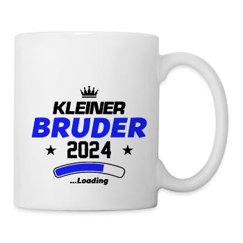 kleiner bruder 2024 loading - Tasse - Weiß - Rechts
