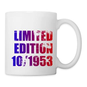 70th Birthday Limited Edition 10/1953 - Mug - white - Right
