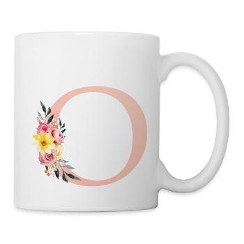 O Monogramme Floral - Mug blanc - blanc - Droite