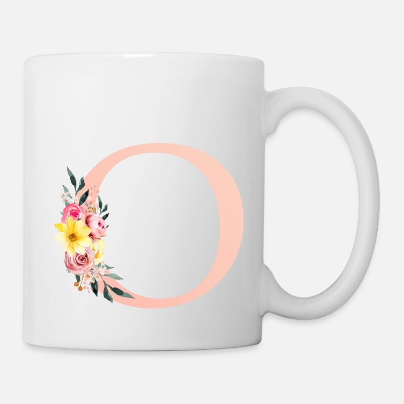 O Monogram Floral - Mug - white