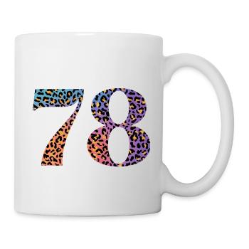 78th birthday leopard - Mug - white - Right