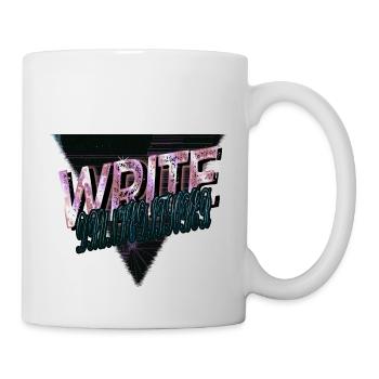 christmas present idea blogging jokes costume - Mug - white - Right