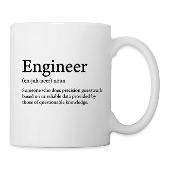 Definition des Begriffs "Ingenieur" - Tasse - Weiß - Rechts