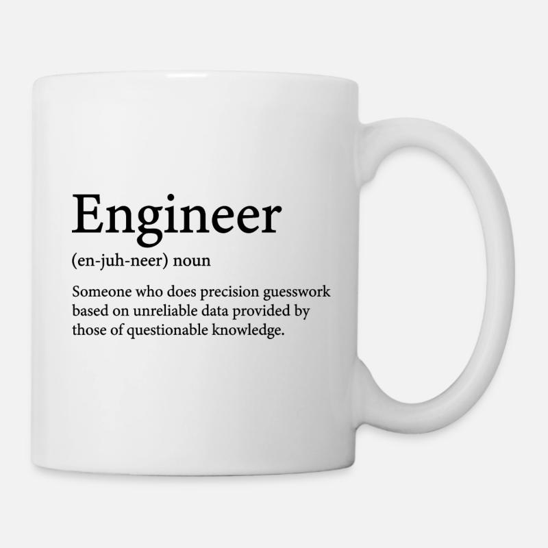 Définition de l'ingénieur - Mug blanc - blanc