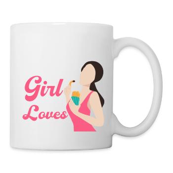 Juste une fille qui aime les churros Pâtisserie latine de - Mug blanc - blanc - Droite