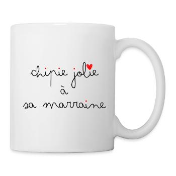 Chipie jolie à sa marraine ❤️ - Mug blanc - blanc - Droite