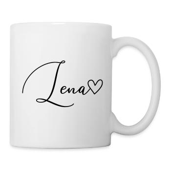 Lena Nom Prénom Fille - Mug blanc - blanc - Droite