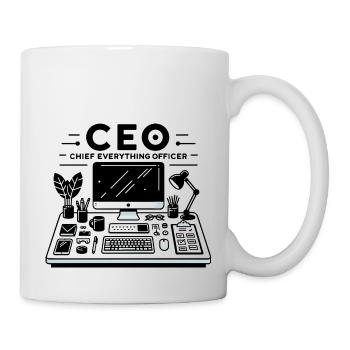 Geschäftsführer Chief Everything Officer - Tasse - Weiß - Rechts