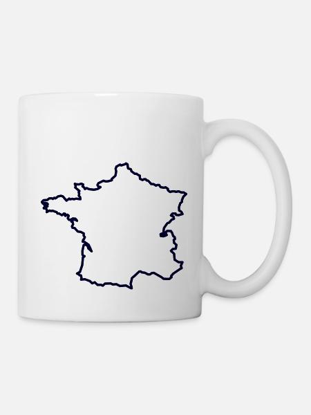 france country - Tasse - Weiß