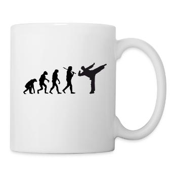 Karate - Tasse - Weiß - Rechts