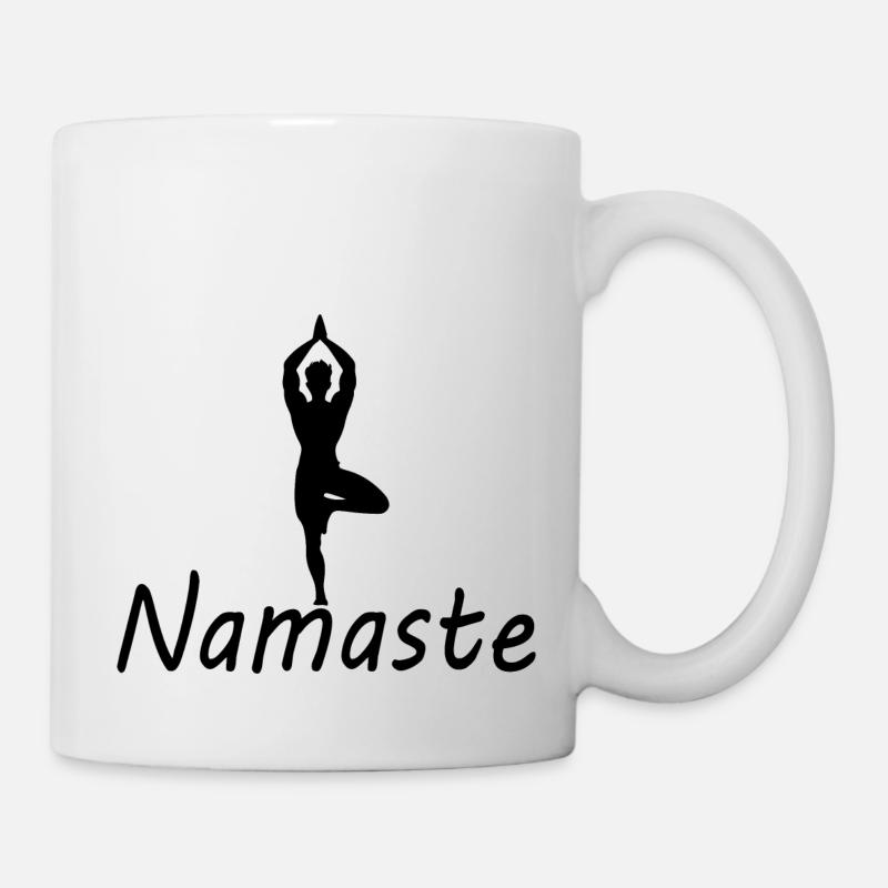 Namaste yoga - Mug blanc - blanc