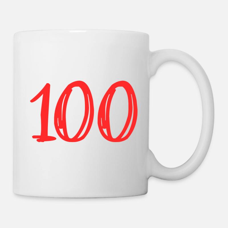 100. 100 JAHRE. 100-JÄHRIGES JUBILÄUM. 100. GEBURTSTAG - Tasse - Weiß