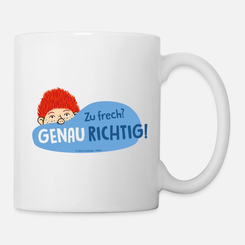 Le Grumeau Zu Frech? Geanu Richtig! - Mug blanc - blanc