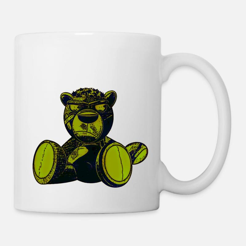 Effrayant Teddy Vert - Mug blanc - blanc