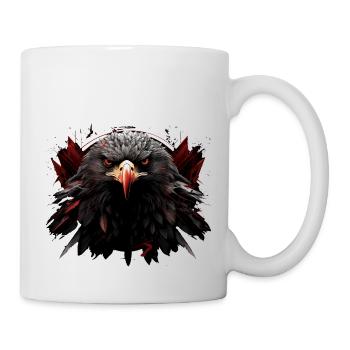 Tête d’aigle d’aigle Golden Eagle Design - Mug blanc - blanc - Droite