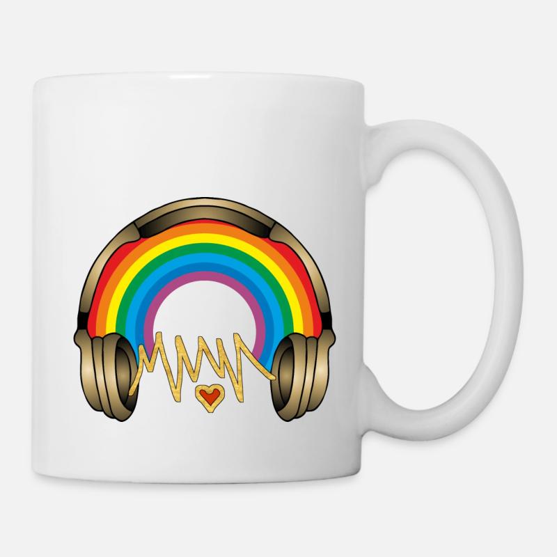 Écouteur - Mug blanc - blanc