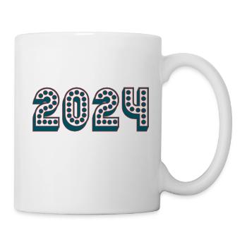 2024. NOËL. ANNEE. ANNIVERSAIRE. RETRAITE. FÊTE - Mug blanc - blanc - Droite