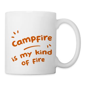 Le feu de camp est mon genre de feu - Mug blanc - blanc - Droite