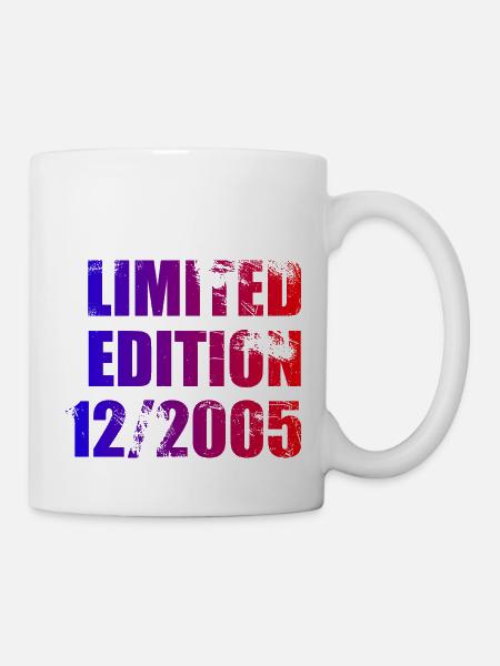 18. Geburtstag Limited Edition 12/2005 - Tasse - Weiß