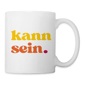 Lustiger Spruch für Meister des Vielleicht - Tasse - Weiß - Rechts