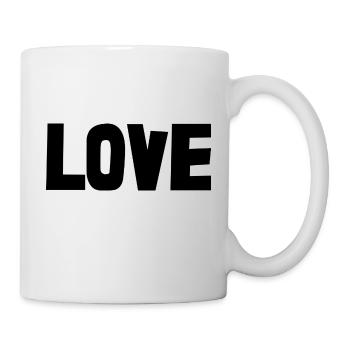 ICH LIEBE DICH. ICH HABE GERADE GEHEIRATET. Junggesellinnenabschied. VALENTINSTAG - Tasse - Weiß - Rechts