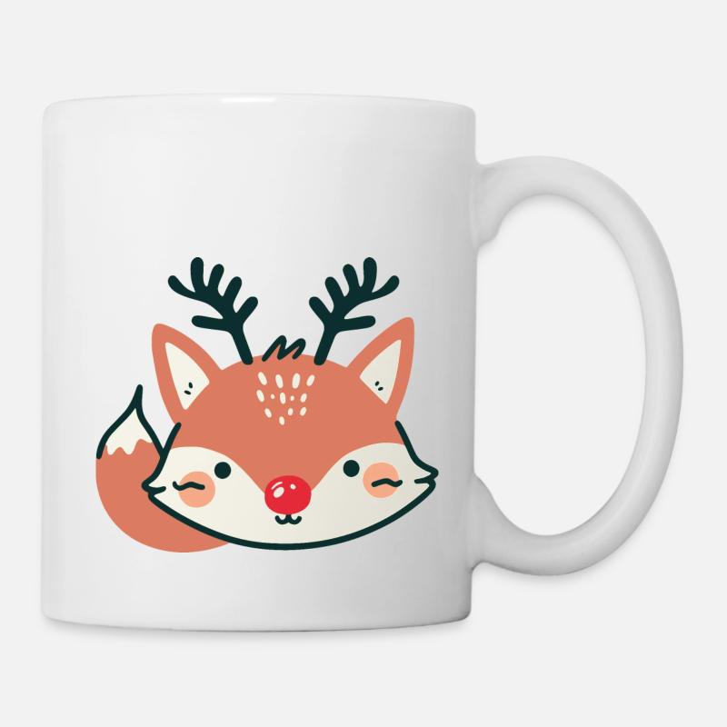 Noël de renne renard - Mug blanc - blanc