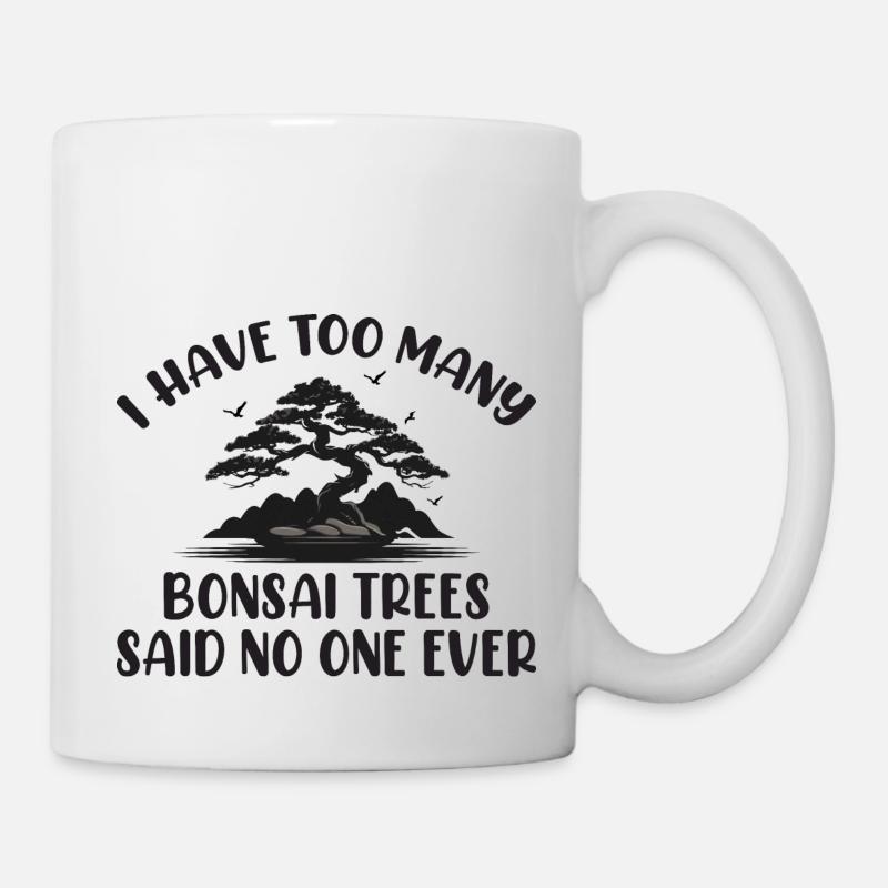 Bonsai - Tasse - Weiß