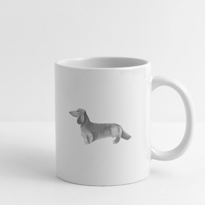 Teckel - Teckel à poil long Mug blanc
