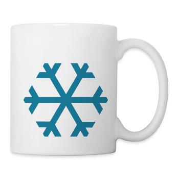 Wetter Schneeflocke - Tasse - Weiß - Rechts