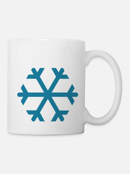 Wetter Schneeflocke - Tasse - Weiß