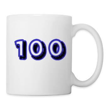 100. 100 ANS. 100e ANNIVERSAIRE. ANNIVERSAIRE 100 - Mug blanc - blanc - Droite