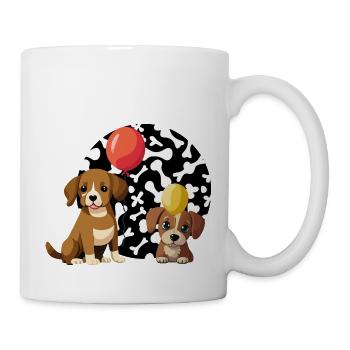 hunde - Tasse - Weiß - Rechts