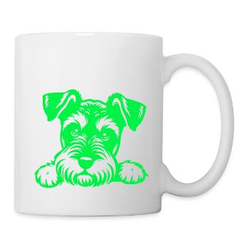 Chien chiot chien mignon Corgi aquarelle Art Cartoon Wof - Mug blanc - blanc - Droite