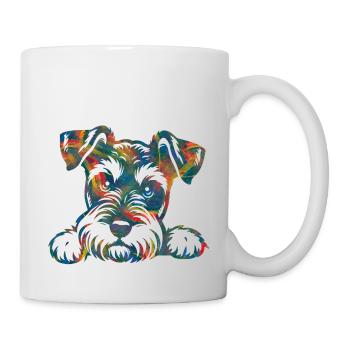 Chien chiot chien mignon Corgi aquarelle Art Cartoon Wof - Mug blanc - blanc - Droite
