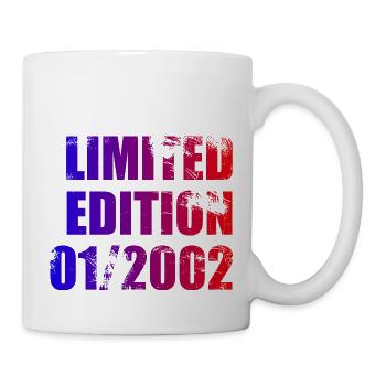 22nd Birthday Limited Edition 01/2002 - Mug - white - Right