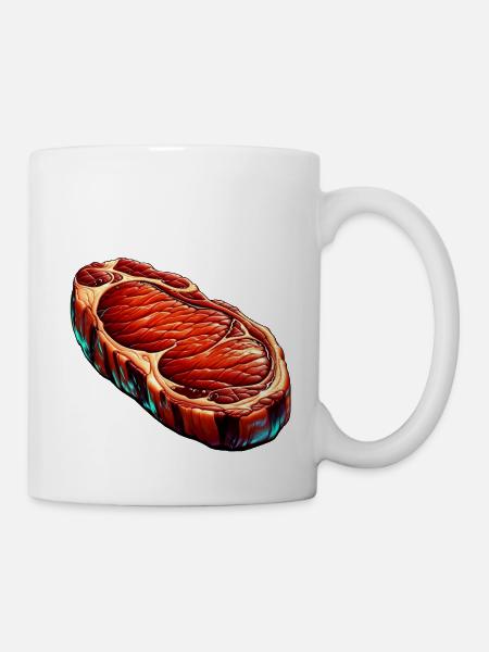 Fleisch | Grillen - Tasse - Weiß