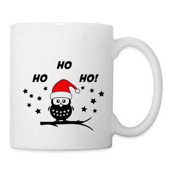 Hibou Noël Père Noël - Mug blanc - blanc - Droite
