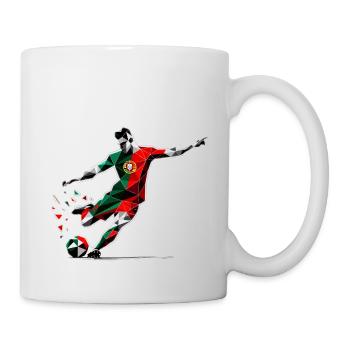 Fussball Portugal - Tasse - Weiß - Rechts