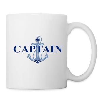 Anchor, Captain, First Mate, Sailing, Matching Pair - Mug - white - Right