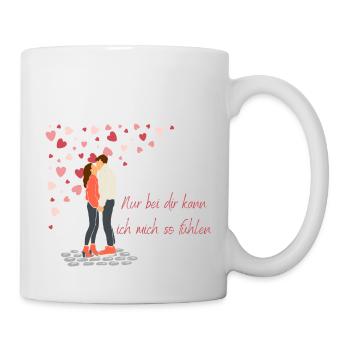 Valentinstag - Schenke Liebe und Dankbarkeit - Tasse - Weiß - Rechts