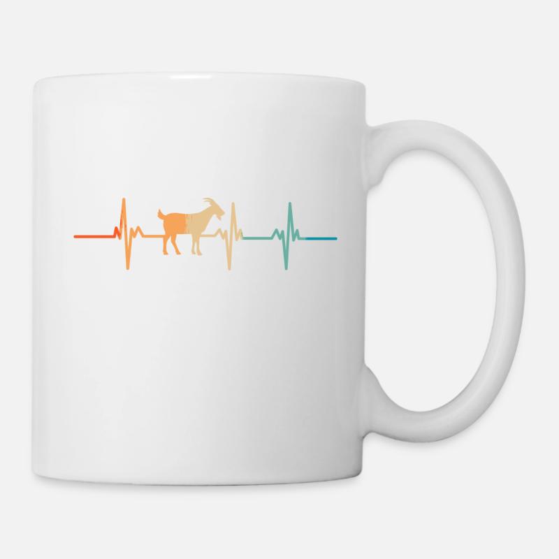 Battement de cœur chèvre - Mug blanc - blanc