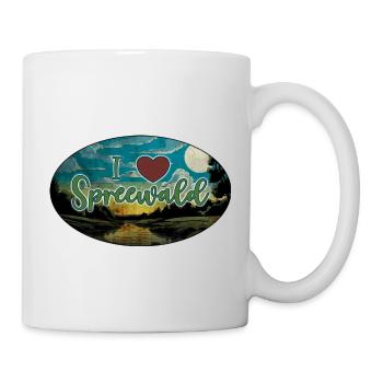 I Heart Spreewald grunge - Tasse - Weiß - Rechts