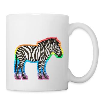 Zebra - Tasse - Weiß - Rechts