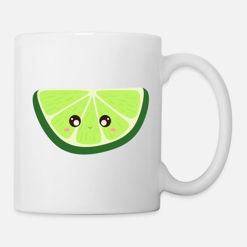 kawaii lime - Mug - white