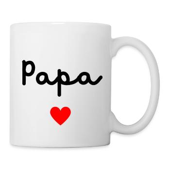 Daddy Heart - Mug - white - Right